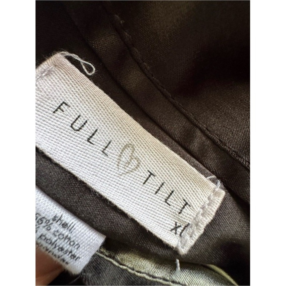 Full Tilt Reversible Satin Bomber Jacket Peacock Floral Embroidery Size Small - Picture 7 of 14